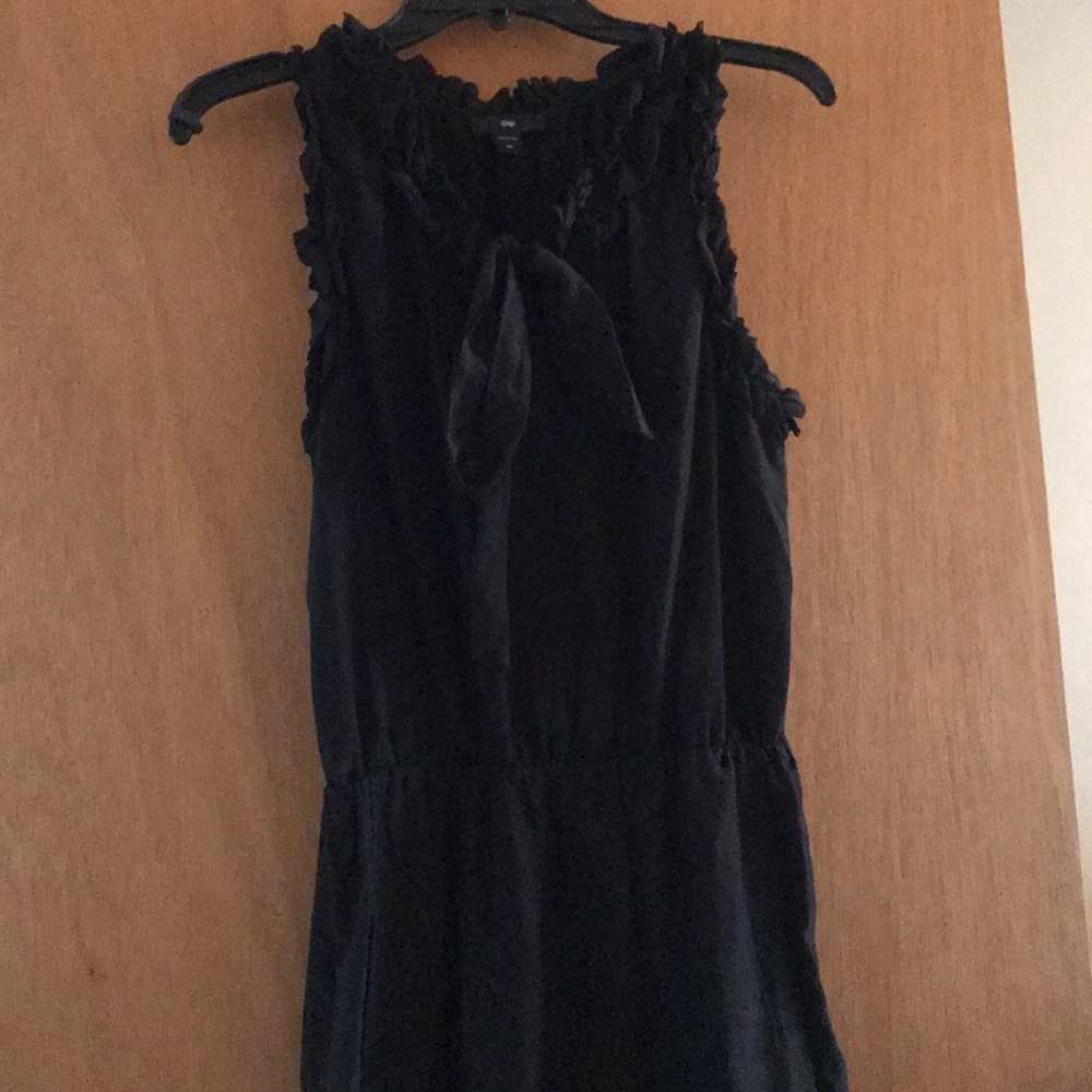 Ruffled neckline dress
